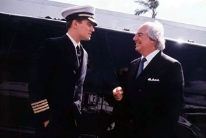 picture of Leonardo DiCaprio and the real Frank Abagnale Jr.