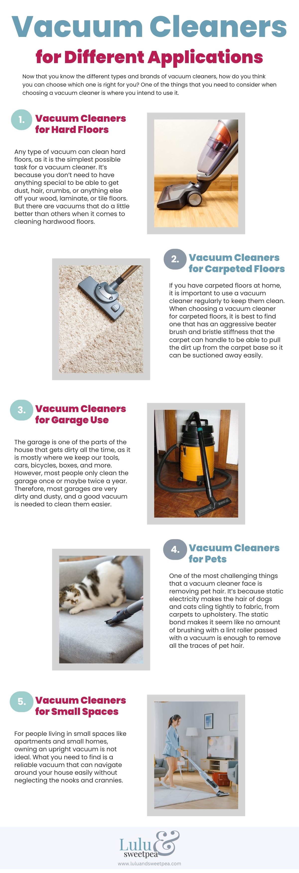 Vacuum Cleaners for Different Applications