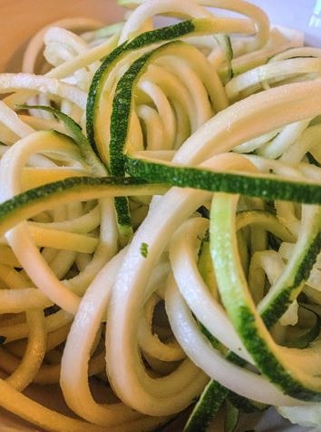 Alternative to noodles- spiralized vegetables