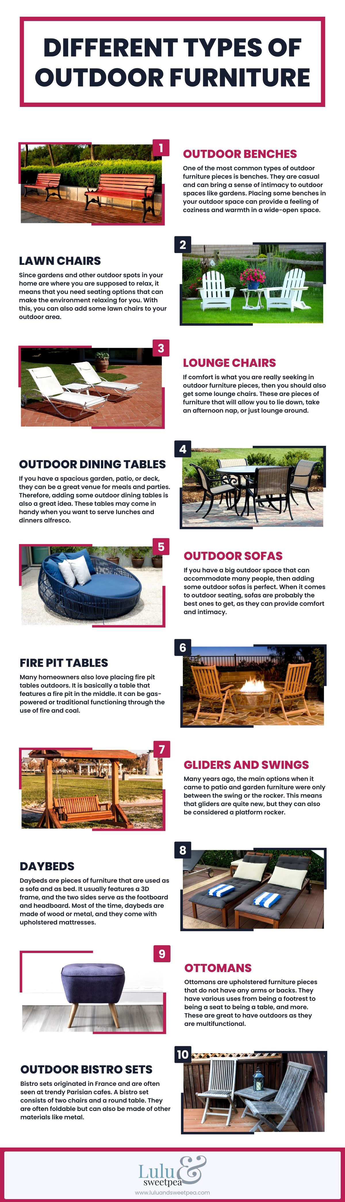 Choose the Right Pieces of Outdoor Furniture