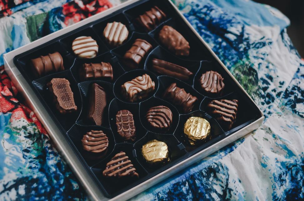 a box of assorted chocolates