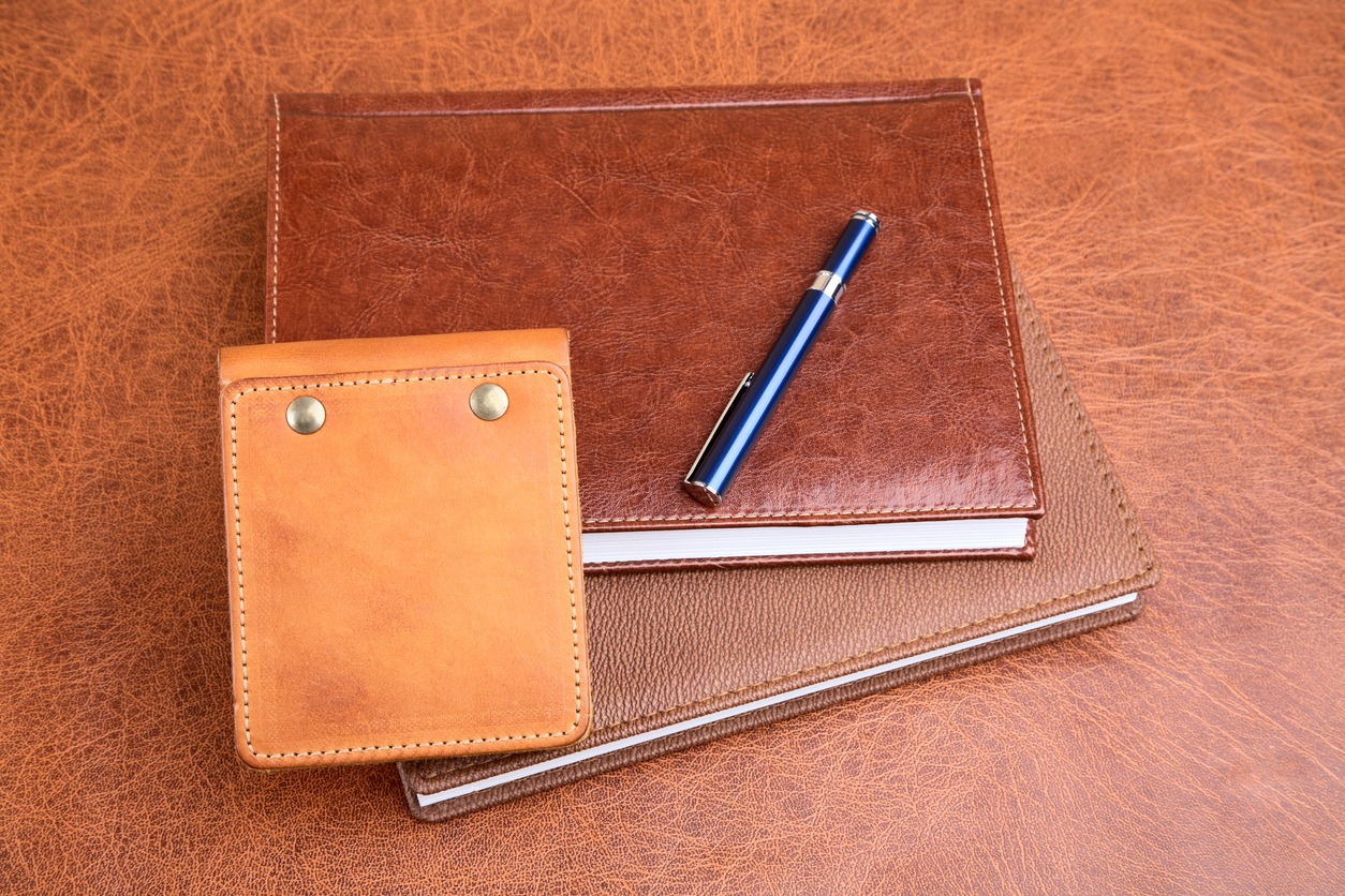 Brown, Desk, Diary, Document, Fountain Pen, Indoors, Leather, Moleskin, Note Pad, Office, Office Supply, Pen, Personal Accessory, Personal Organizer, Stack, Writing – Activity