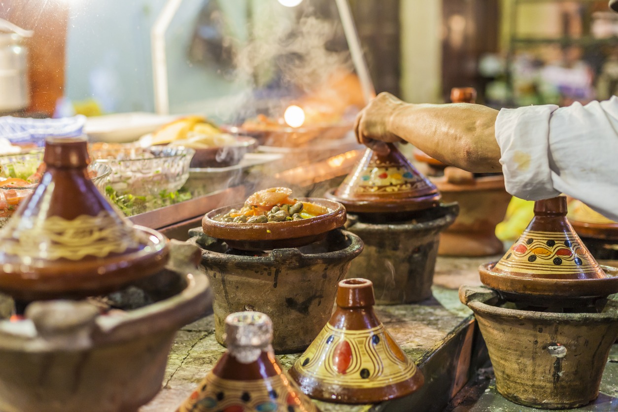 Food, Morocco, Marrakesh, Tajine, Fes-Morocco, Cooking, Souk, Meal, Restaurant, Food and Drink, Berbers, Table, Dinner, Plate, Africa, Ancient, Arabia, Casserole, Lunch, Meat, Pottery, Vegetable, Vibrant Color, Yellow