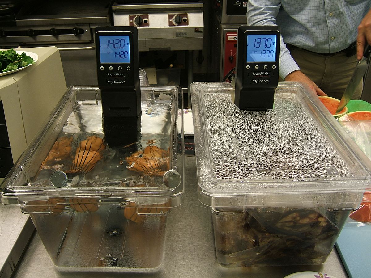 Sous vide cooking using thermal immersion circulator machines