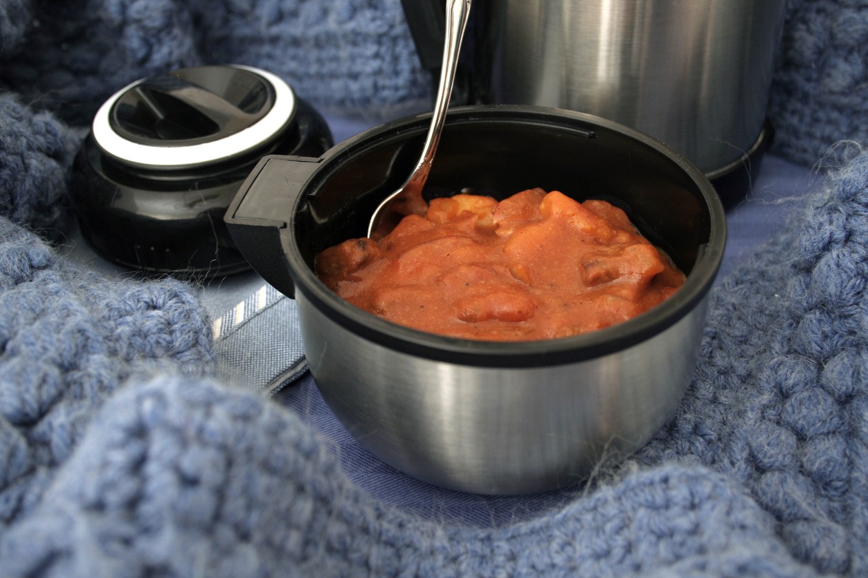 soup in a thermos cup 