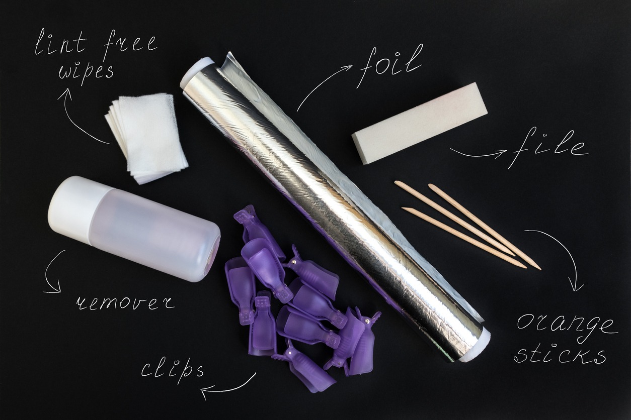 Tools to remove uv gel polish at home